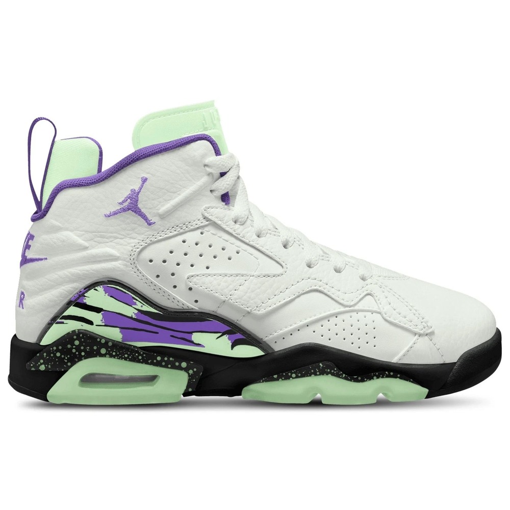Big Kids Size 5Y- Jordan MVP (GS) Summit White Basketball Shoes DZ5577-109